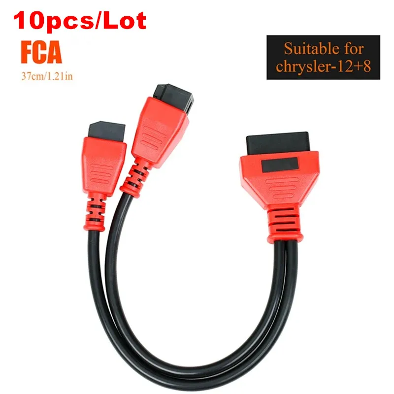 10pcs/Lot For Chrysler 12+8 For Autel DS808 Maxisys LAUNCH X431/OBDSTAR/ Programming Cable 12+8 Adapter Cable