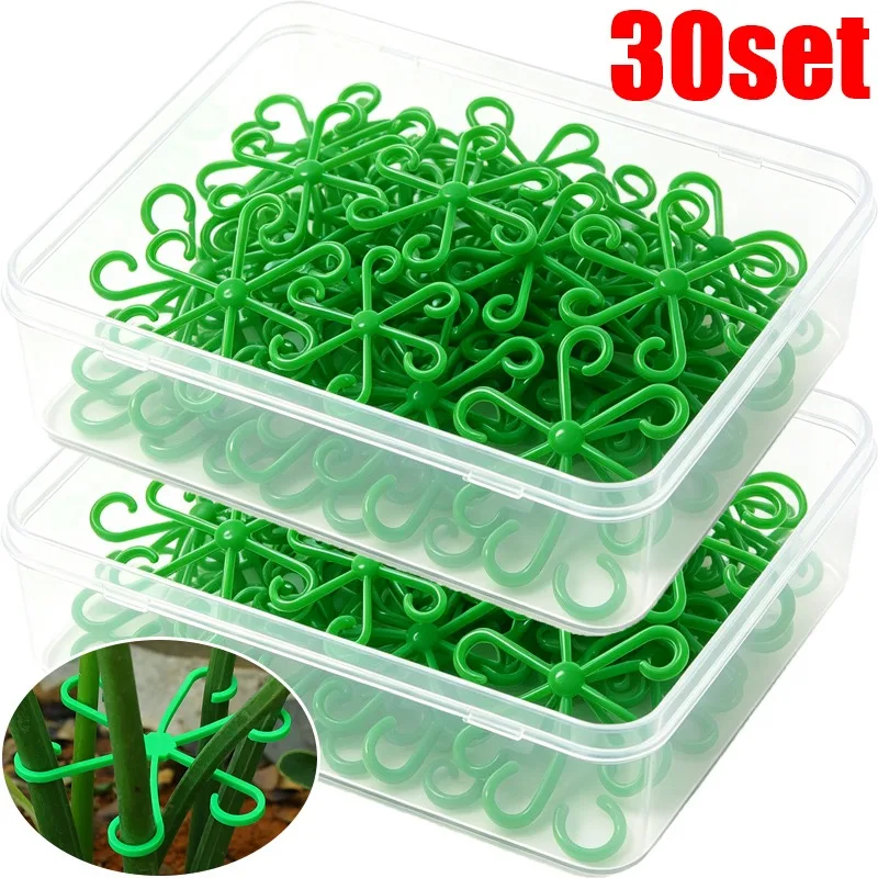 Reusable Flower Plant Stem Support Stakes Climbing Houseplant Stand Frame for Indoor Outdooe Plants Plastic Garden No Stake
