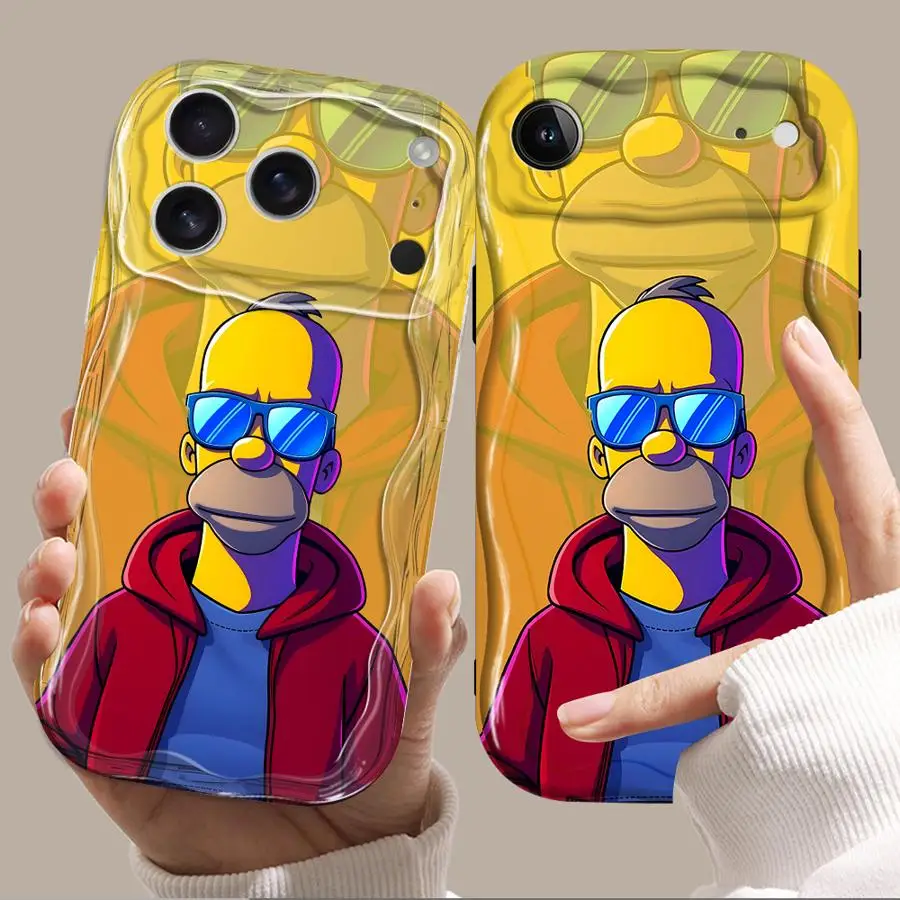 Die Simpsons Lustige Weiche Handyhülle für iPhone 17 Pro Max 12 Mini 14 Plus 15 16 7 8 XS 11 16e 13 Air