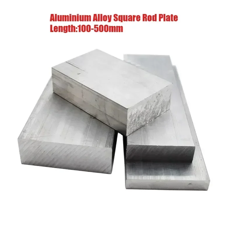 6061 Aluminum Alloy Metal Sheet Aluminium Flat Bar Plate Strip  Block Solid Mill CNC Stock