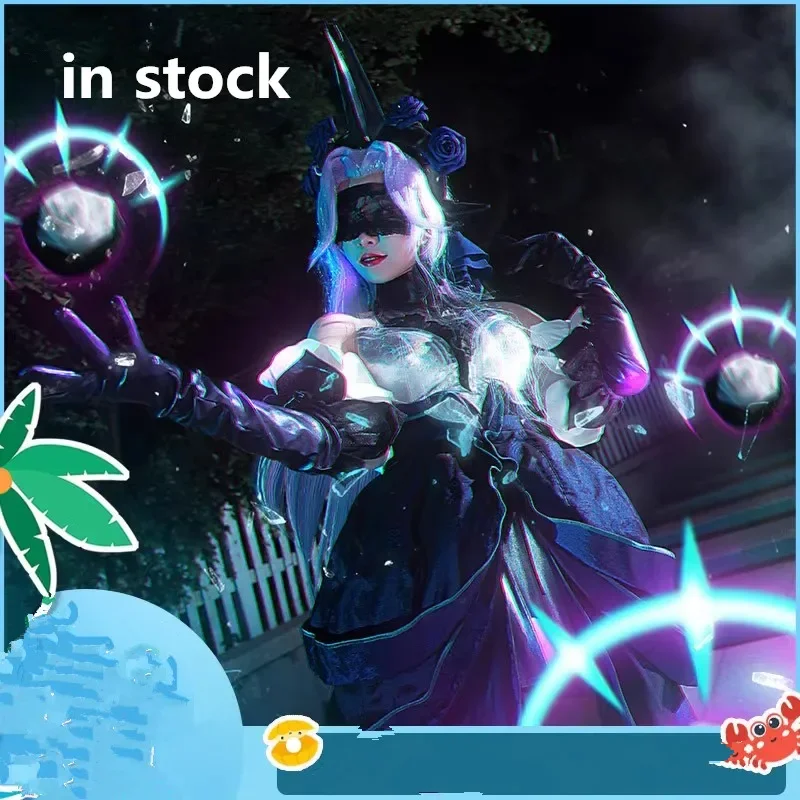Disponibile Gioco LOL Syndra Costume Cosplay Abito da gioco Abito uniforme Anime Donna Halloween Party Outfit Gioco di ruolo Abbigliamento per ragazze