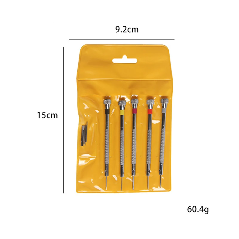 Piezas de herramientas de reparación de relojes, juego de Mini destornilladores de tono para Kits de herramientas de reparación de relojes,