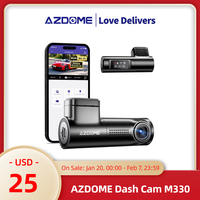 AZDOME M330 Dash Cam WiFi FHD 1080P Front Dash Camera for Cars Voice Control Car Camera WDR Night Vision 24 Hours Parking Mode