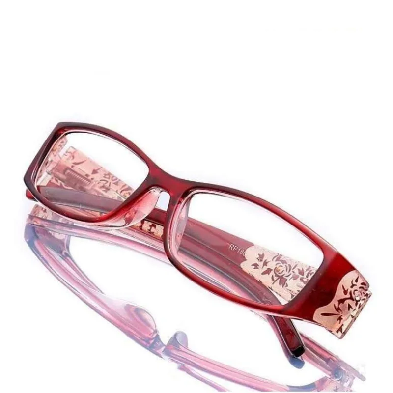 Cat Eye Reading Glasses Women Retro Presbyopic Glasses Pattern Eyeglasses Legs Resin Frame Diopter +1.0 +1.5 +2.0 +2.5 +3.0 +3.5