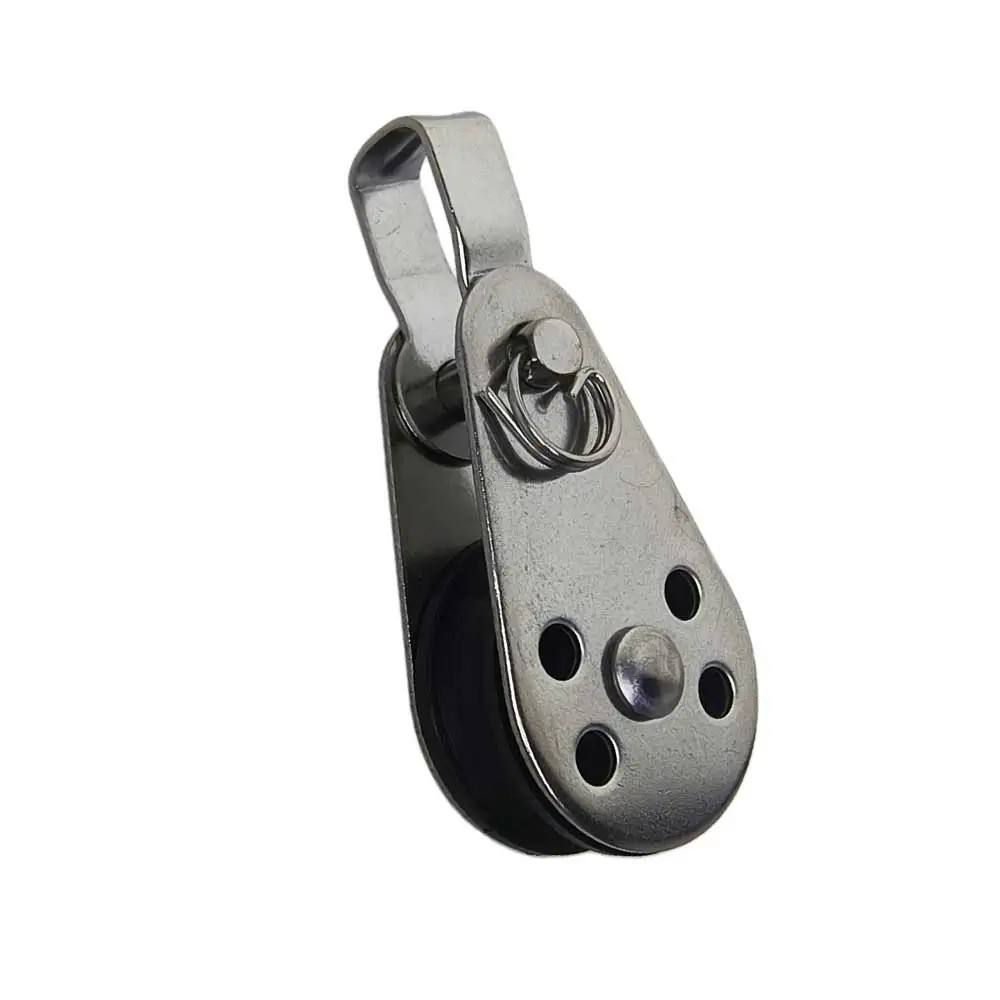 2pcs 5pcs 316 Stainless Steel Nylon Sheave Pulley Kayak Boat Sailing Blocks Rope Runner Parts