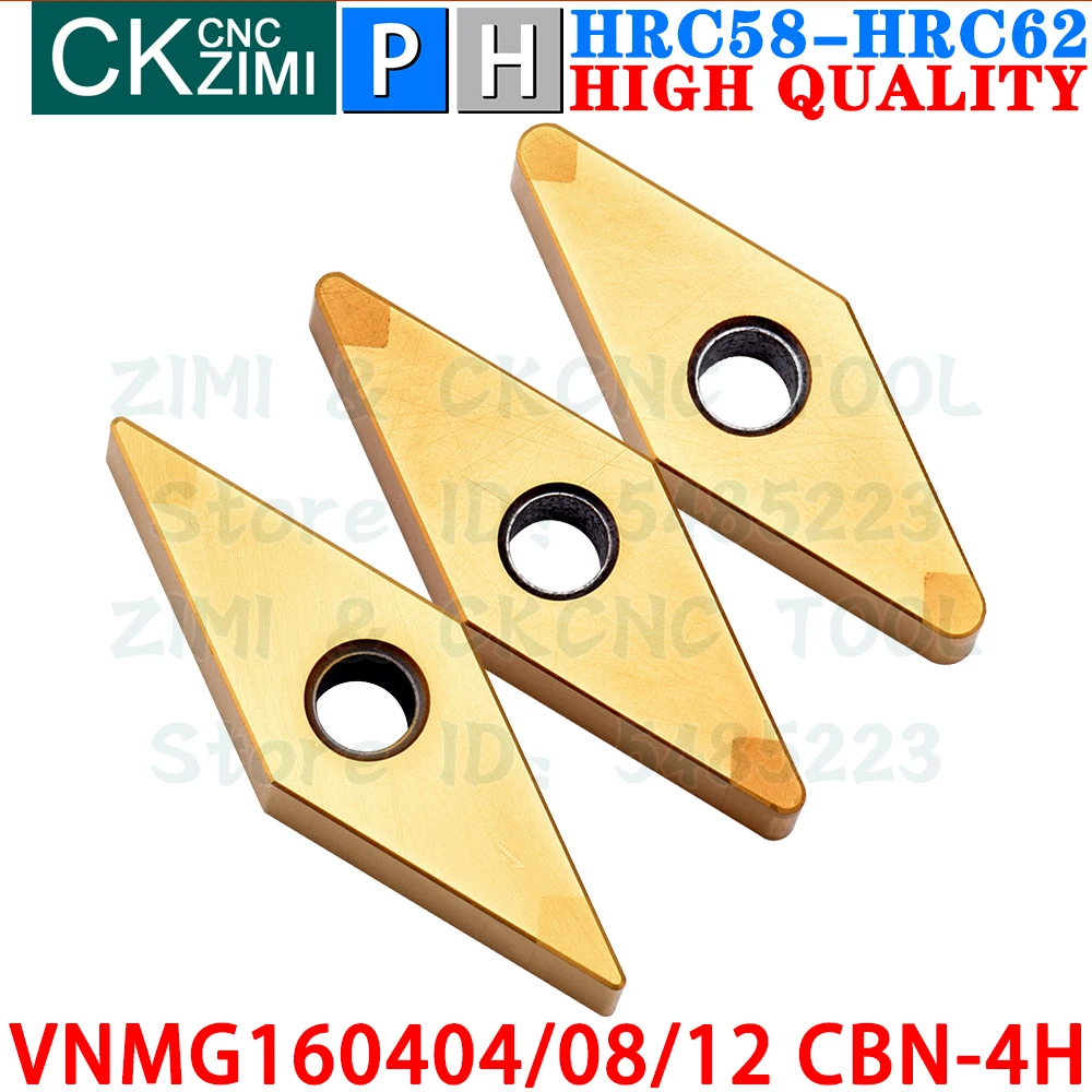 VNMG160404 VNMG160408 VNMG160412 CBN 4H Boron Nitride Inserts Turning Insert Tools CNC Metal Lathe Tools For High Hardness Steel