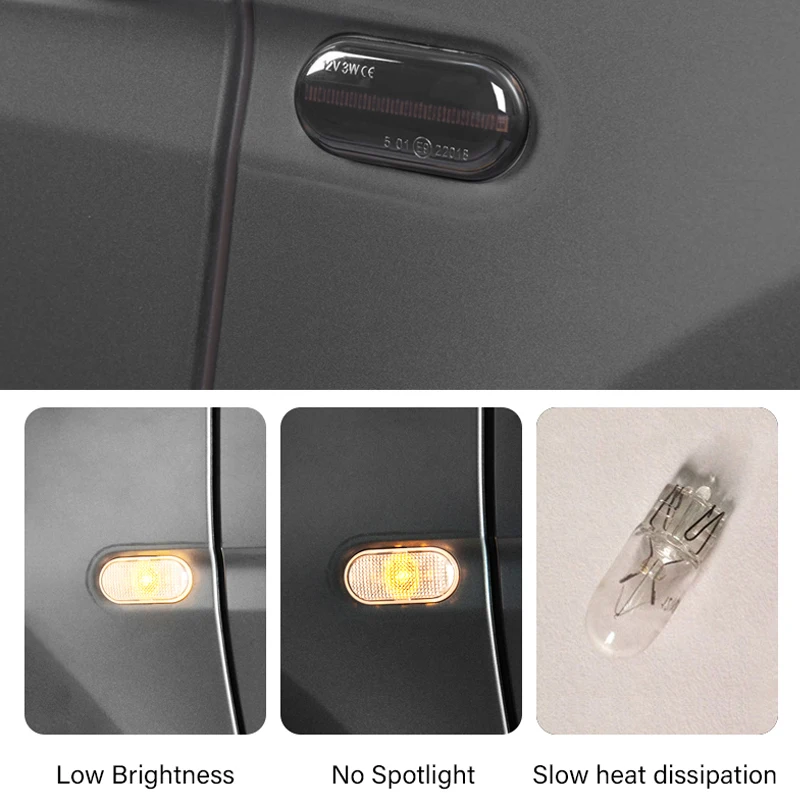 For Smart Fortwo Forfour 453 451 2019 2018 2017 2016 2015 Side Marker Turn Signal Light Dynamic LED Lamp Car Styling Accessories