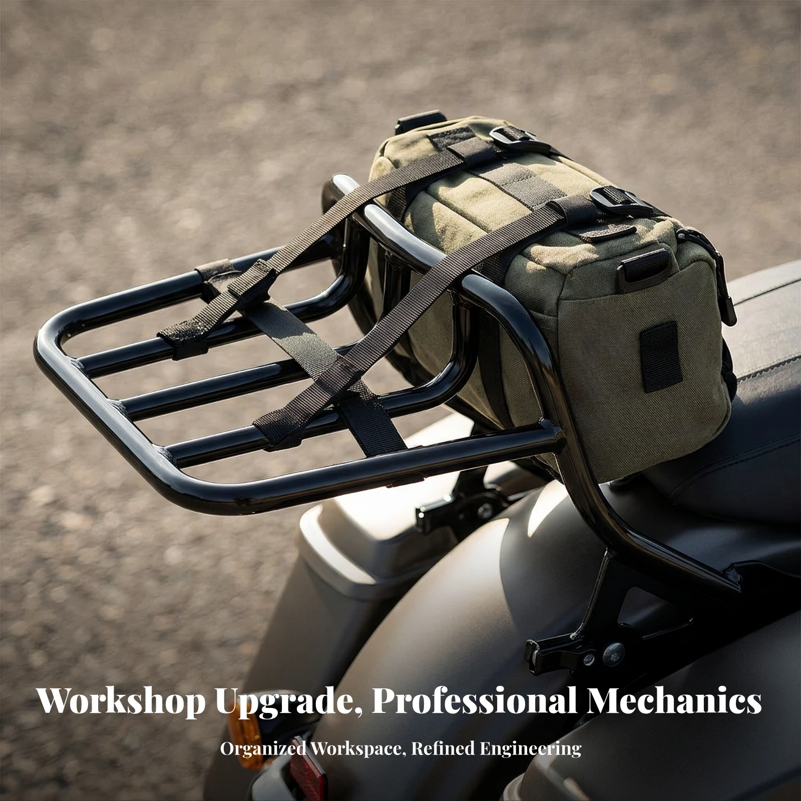 Motorcycle Rear Luggage Rack High-Strength Motorcycle Luggage Rack Sturdy Long-Lasting for Commuters, Touring, Commuting