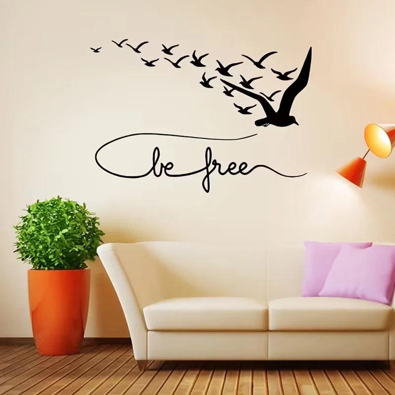 Contemporary Seabird Vinyl Wall Decal with 