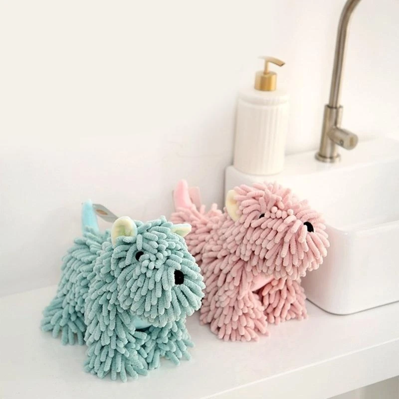 Chenille-toalla mano para muñeca, paño secado rápido, suave y absorbente, caquis, balonmano, calidad