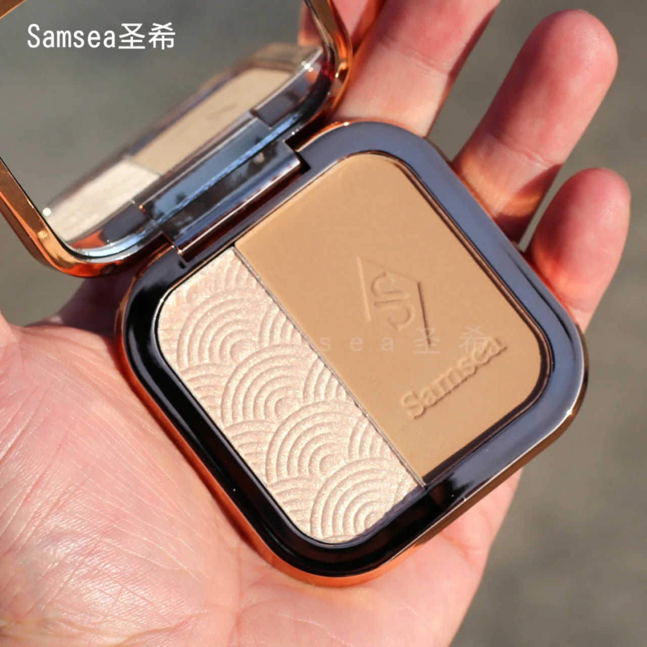 2 in 1 Samsea Highlighter Charming Oil-control Concealer Facial Highlight Corrector Repair Shadow Powder Palette Shezi Cosmetics