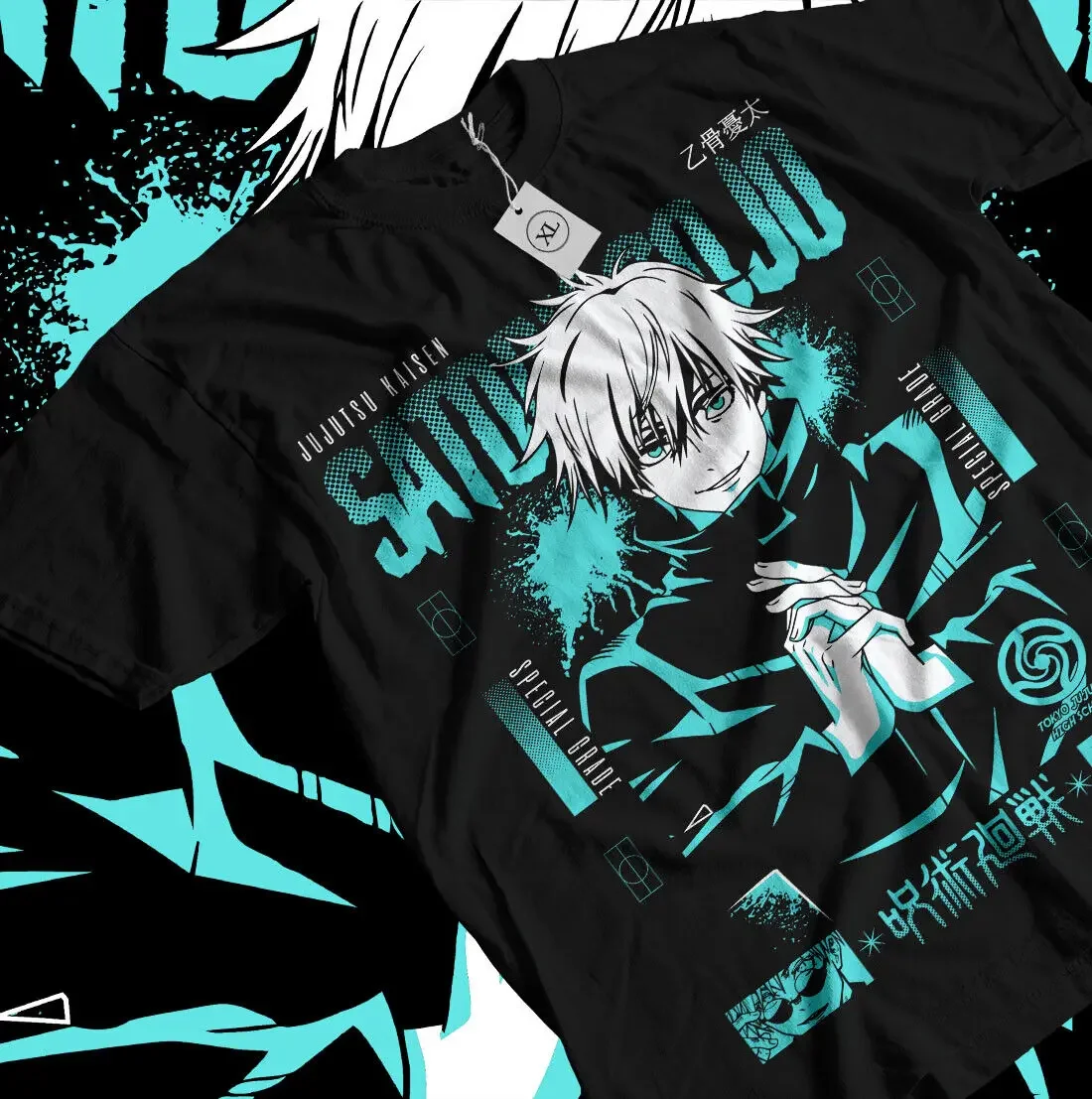 

Gojo Satoru T-Shirt Jujutsu Kaisen Manga Anime Horror Funny Gift Shirt All Size