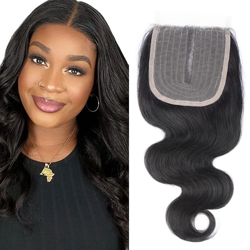 

Bliss Human Hair Body Wave Closure 4x4 Swiss Transparent Lace Brazilian 100% Closures Only Virgin Hair Pre Plucked Natural Black