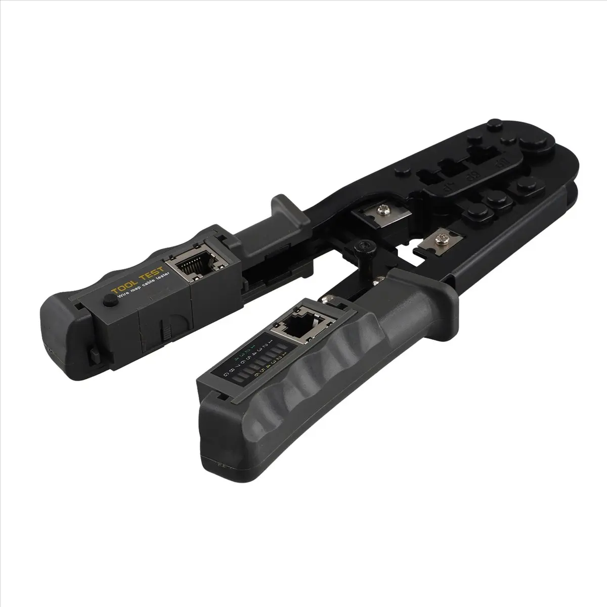 N86R RJ45 Crimper Network Lan Cable Tester Cutting Tool for Cat7 Cat6 Cat5 RJ11 RJ12 RJ45 Crimper Metal Clip