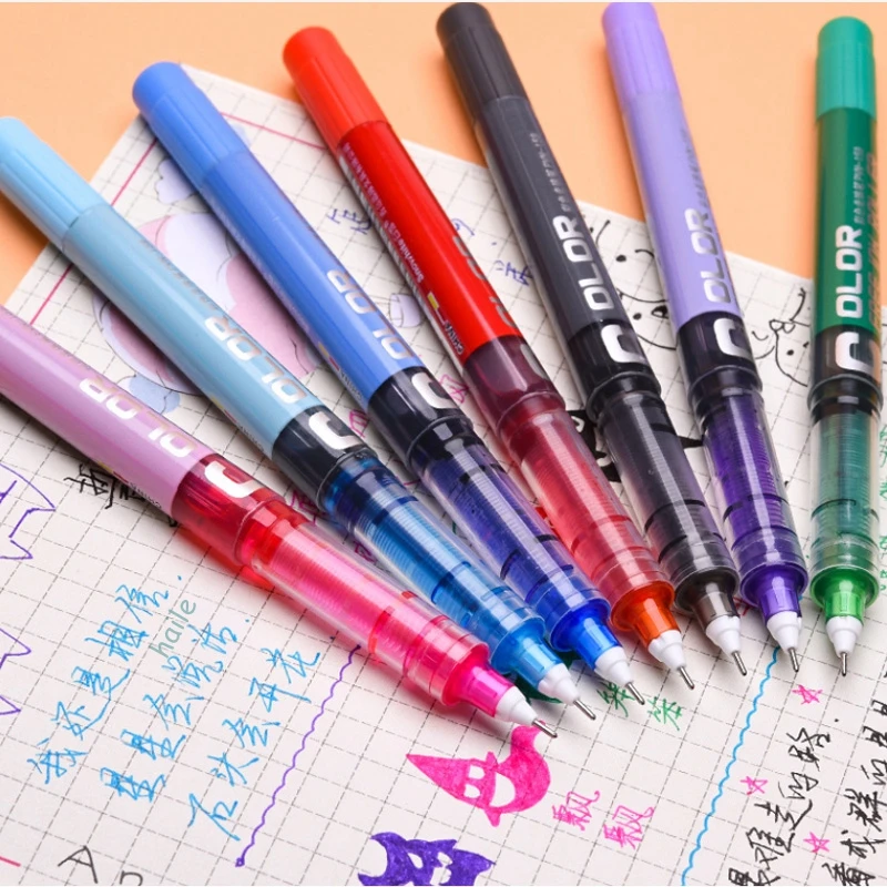 7Pcs/set Cute RollerBall Pens,0.38/0.5mm Ballpoint Pen, for Writing School Office Stationary Kawaii Color Gel Pens