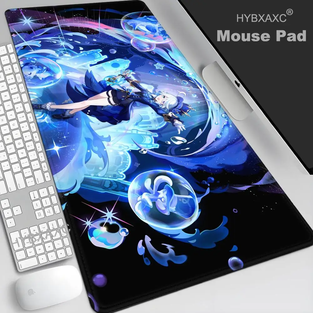 Furina HD Printing Genshin Impact XXL Mouse Pad Office Anime Girl Desk Mat Keyboard Over lock HYBXAXC Mice Mat Non-slip Carpet