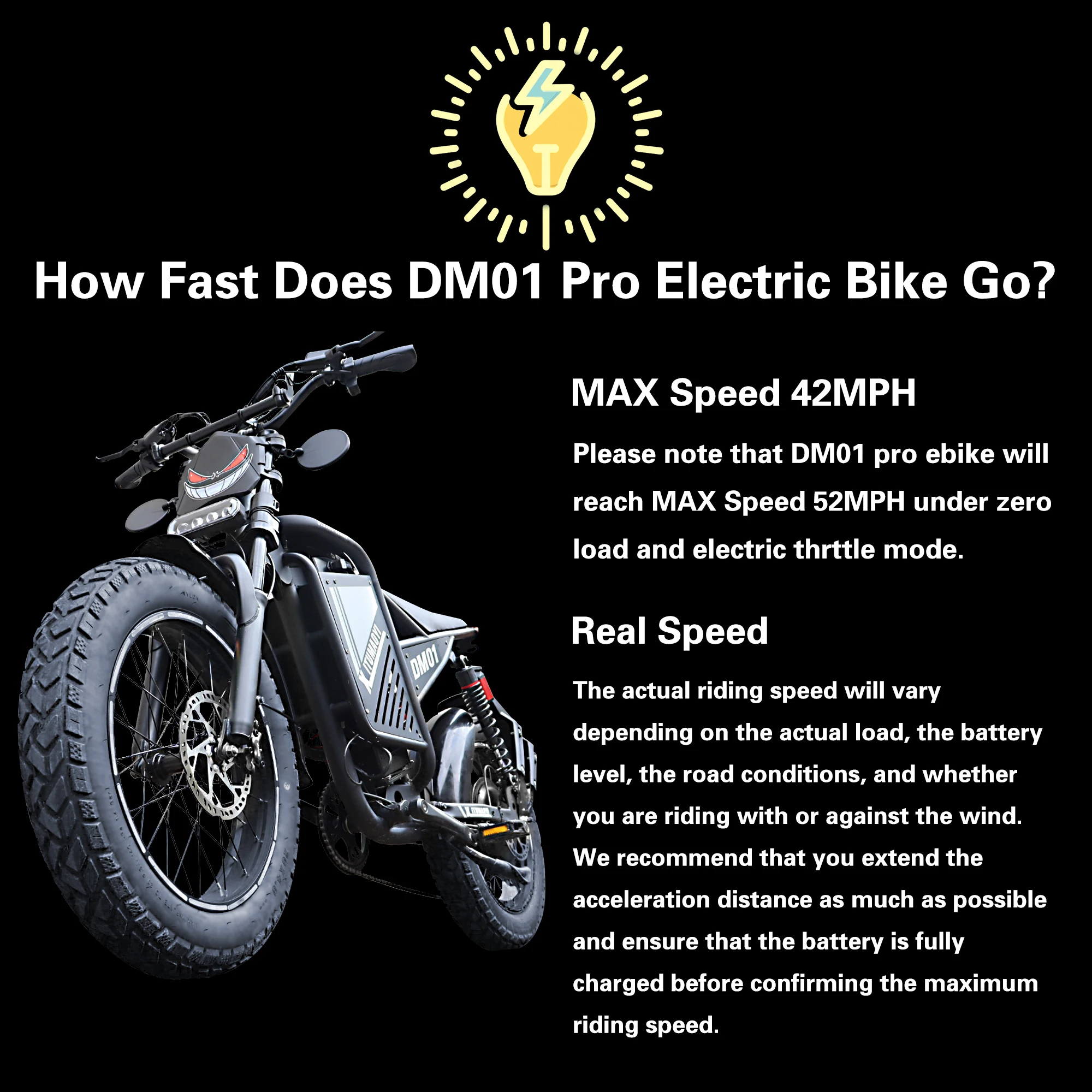 【1 año de garantía】BAOLUJIE DM01 motocicleta eléctrica 2000W Moto bicicleta eléctrica 60V30AH batería pantalla a Color 42 MPH EBike UL2849