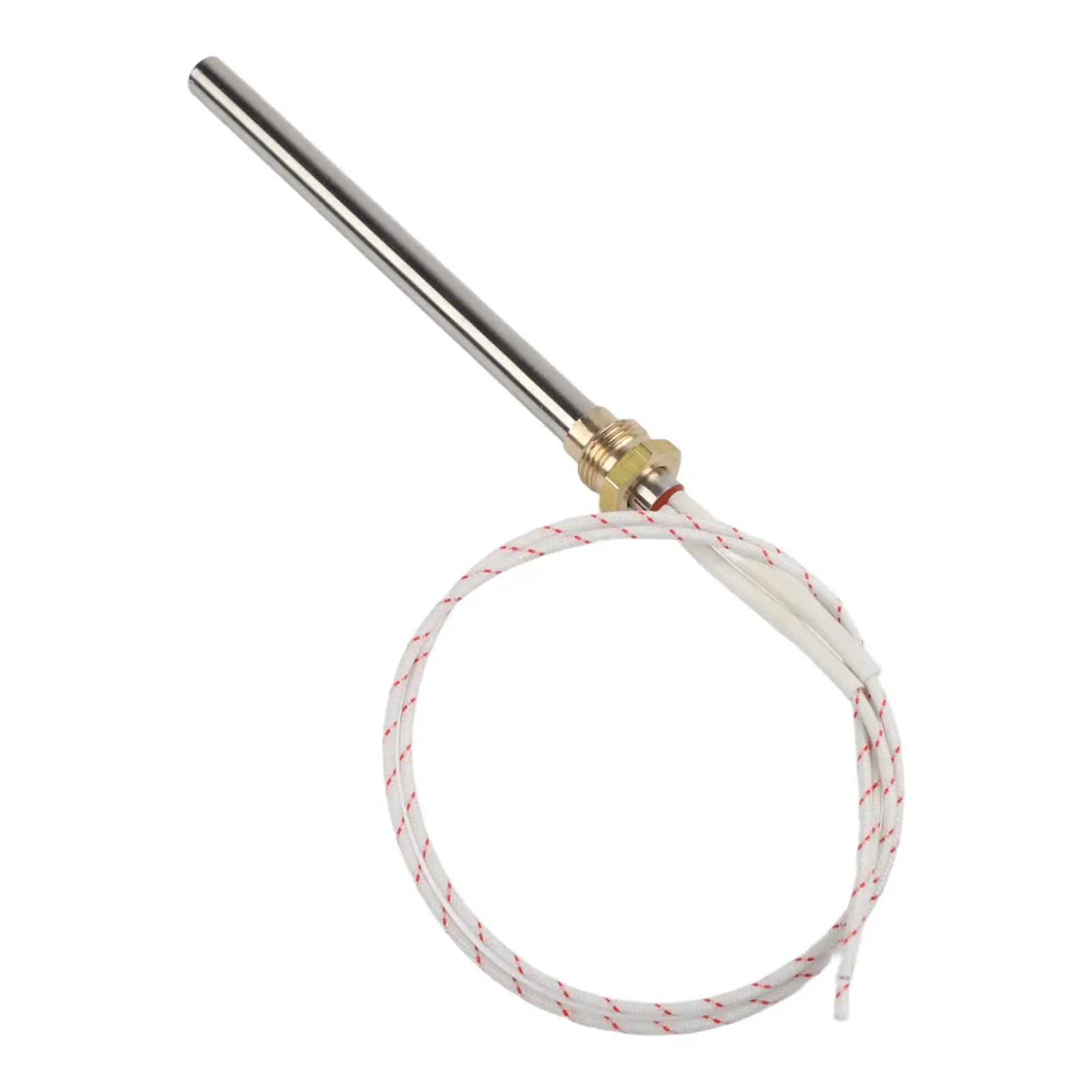 Pellet Furnace 220V Ignition Rod with 10mm Diameter Stainless Steel Construction and 3/8 inch Thread Mounting Option
