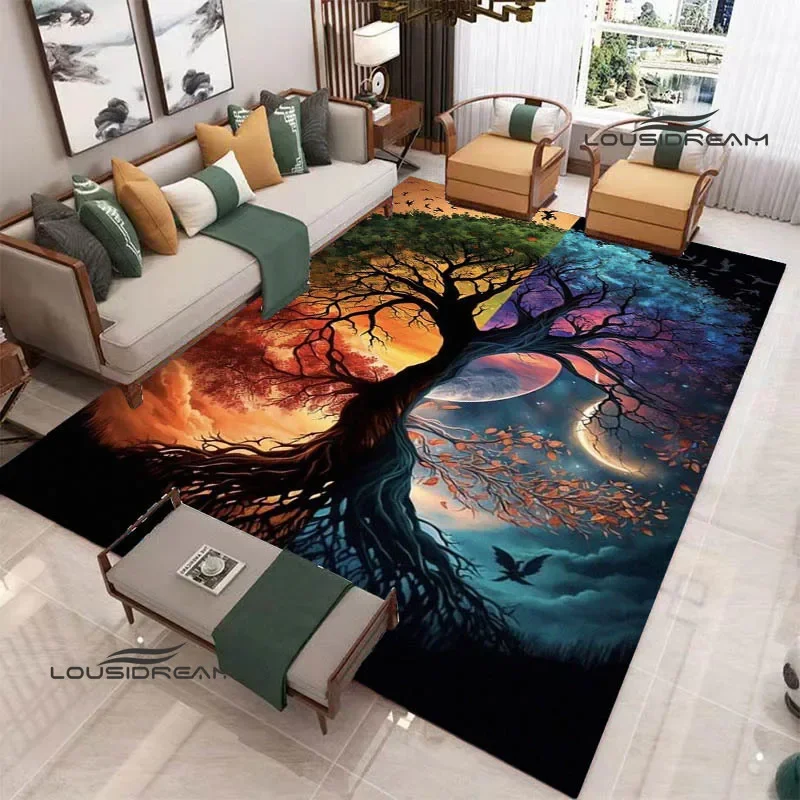 Tree of Life printed carpet kitchen mats Non -slip carpet outdoor carpets area rug bedroom decor pink room decor birthday gift