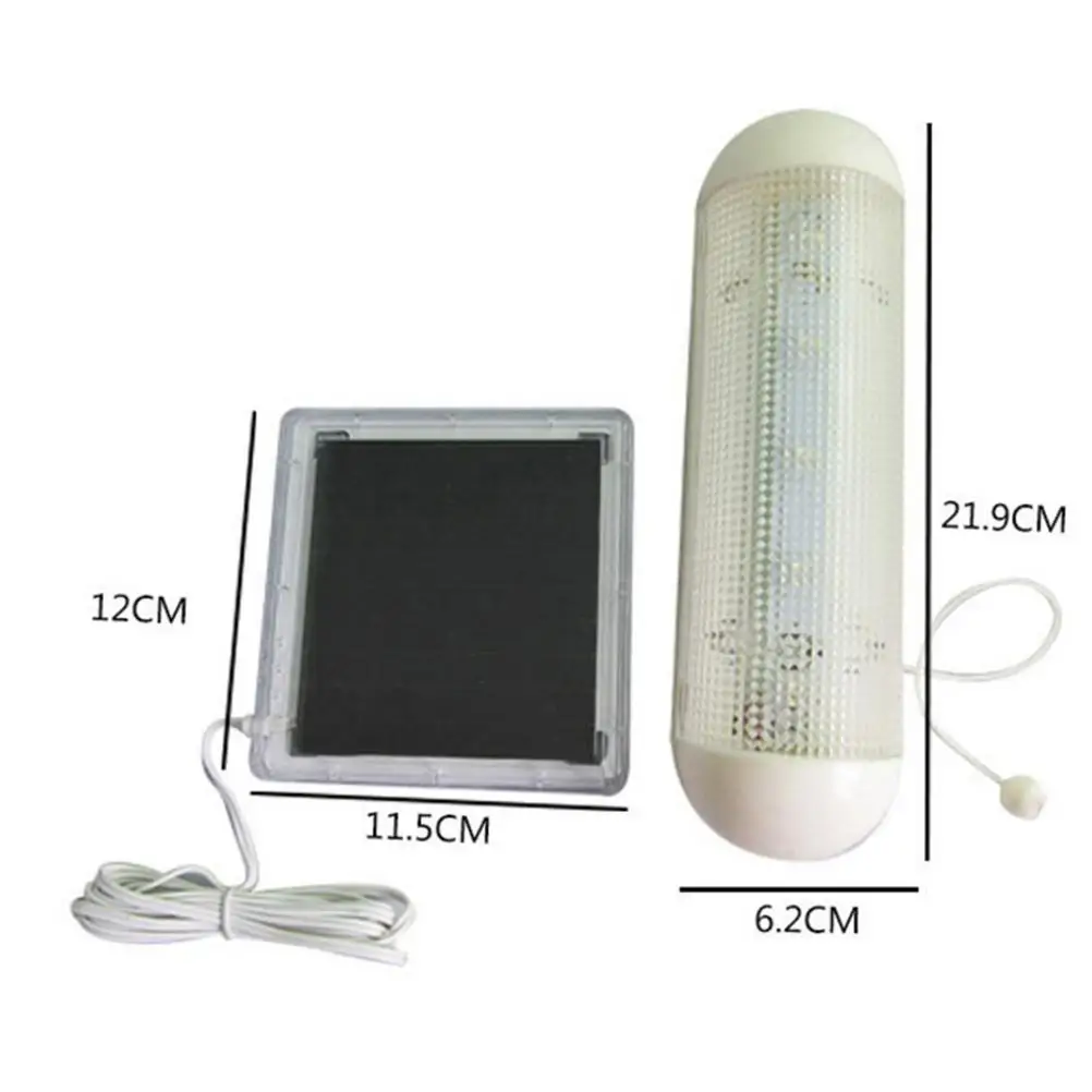 5 LED Fishing Tent Light Lantern Solar Power Flashlight Emergency Portable Lamp