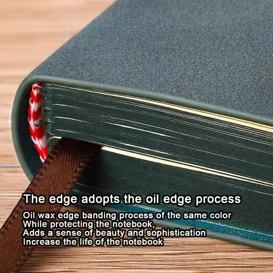 A4 Thick Soft Leather Notebook, Office Notepad, Business Meeting Minutes, Student Subject Notebook, Excerpt