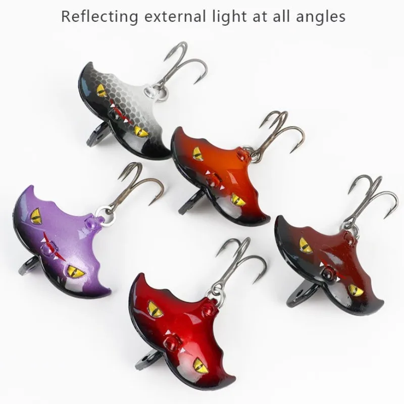 جديد صب بعيد VIB إغراء 4 سنتيمتر/10 جرام الخفافيش شكل غرق الطعوم باس المعادن الترتر تهزهز الطعوم الاهتزاز جثم بايك الصيد السحر Pesca