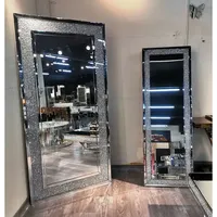 Crushed Diamond Crystal Large Floor Mirror