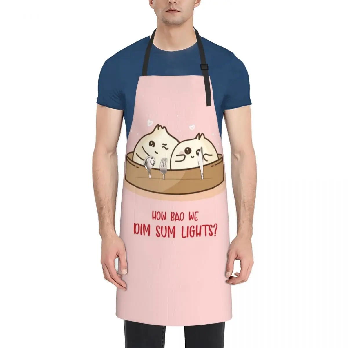 

How Bao Dim Sum Lights Asian Food Pun, Love Cute Kawaii Valentines Gift for her, for him, Anniversary Apron Women Kitchen Apron