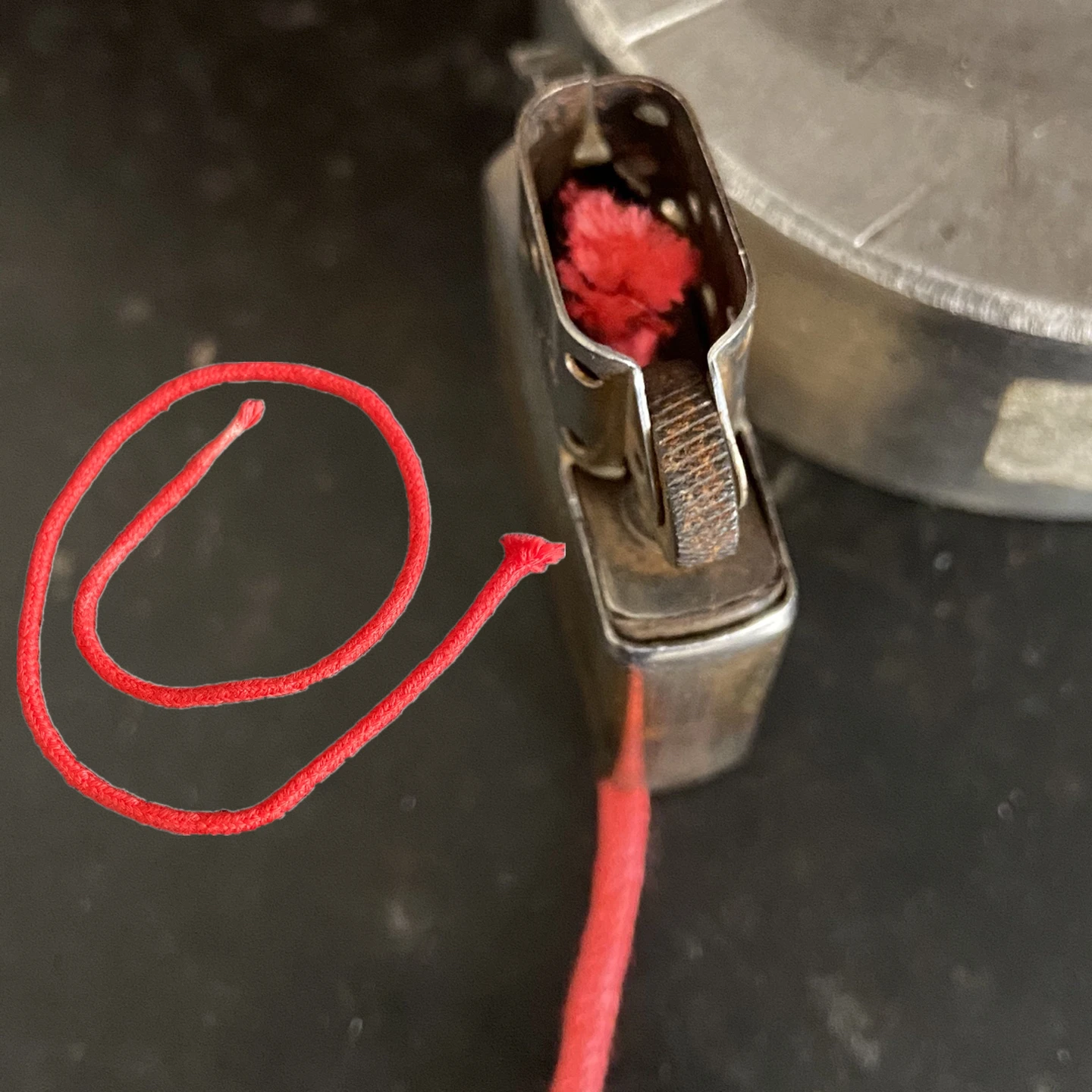 High Quality Red Cotton Wicks For Zippo Zorro Kerosene Petrol Lighter DIY Repair Accessories Inner Part Lenght 33cm/Diameter 2mm