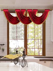 1PC European Luxury Style Window Curtain Valance for Living Room，Rod Pocket，Morden Valance with for Win Bead edge dow Decor