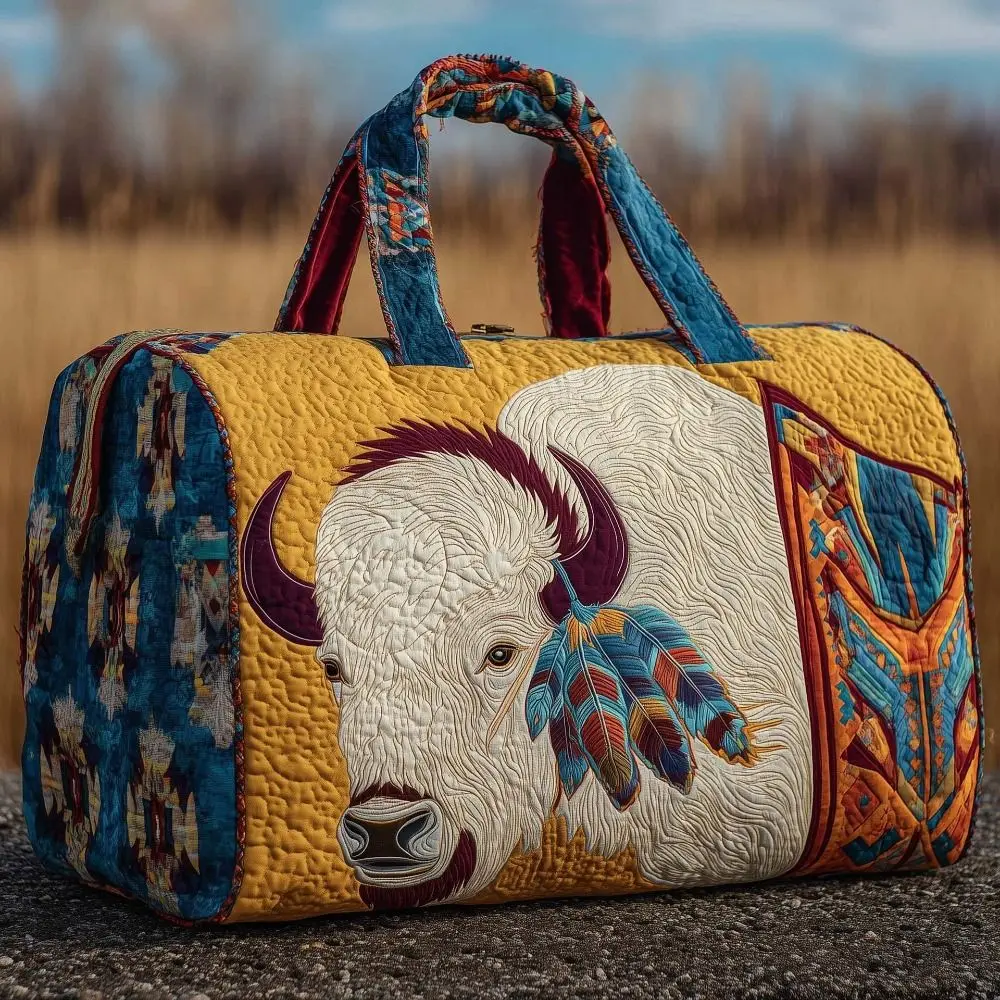 Sac de voyage matelassé à bandoulière réglable, motif cheval et vache, grande capacité, sac de voyage matelassé 3D, sacs fourre-tout