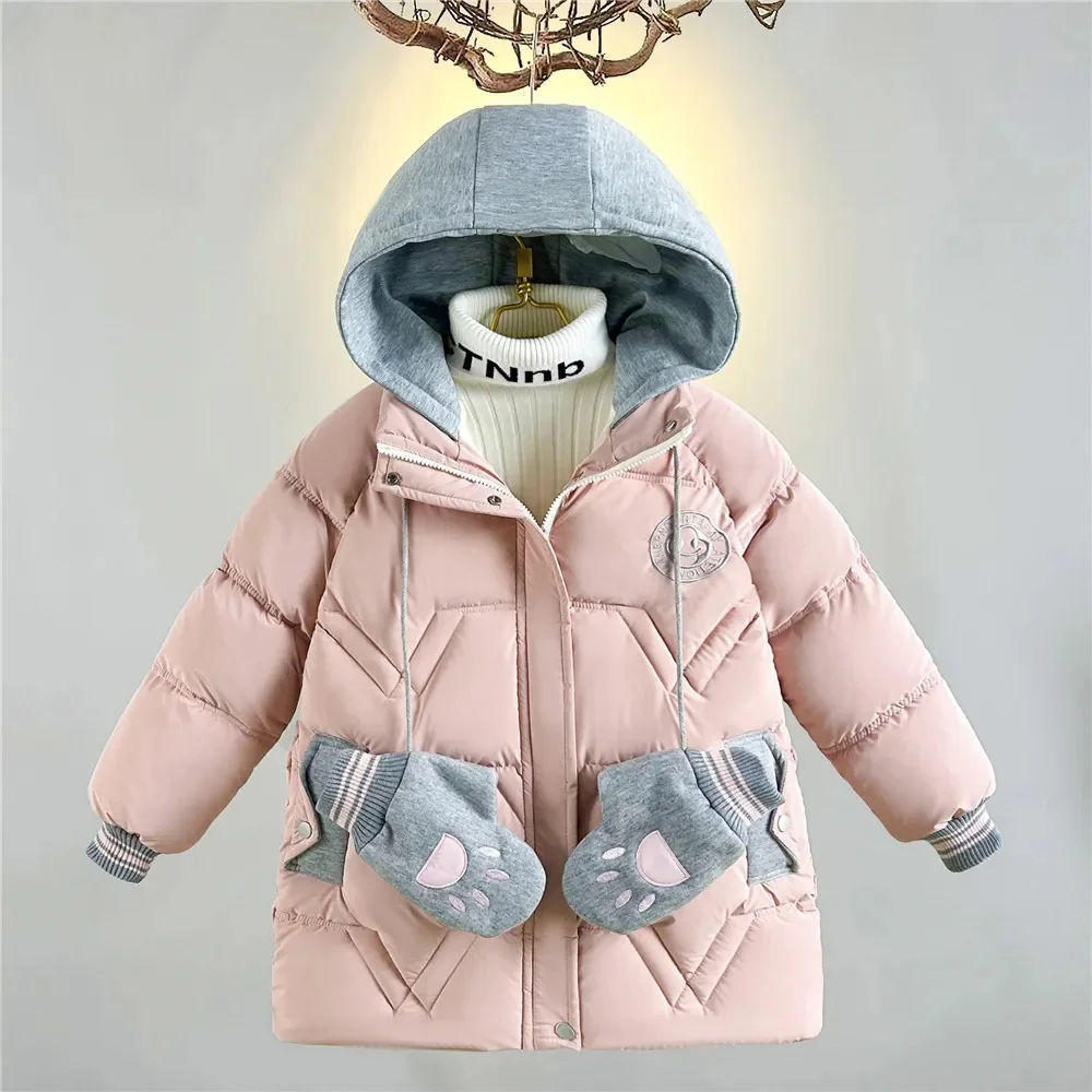 Children's coat New Year Christmas Girls Jacket hoodie overcoat Baby girl Fleece jacket children's Snowsuit