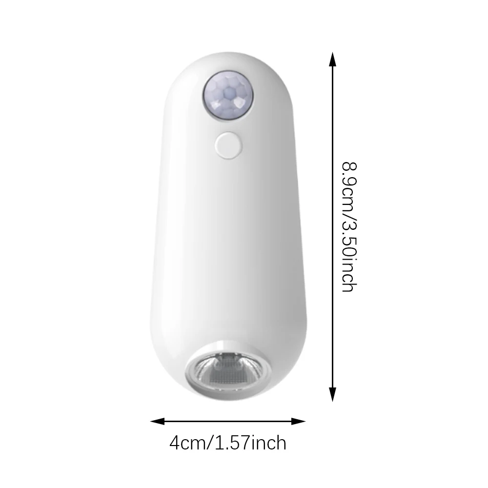LED Night Light, 8 Colors, USB-C Charging, Light Sensor and Motion Sensor Control, Ideal for Hallways, Bedrooms, and Staircases