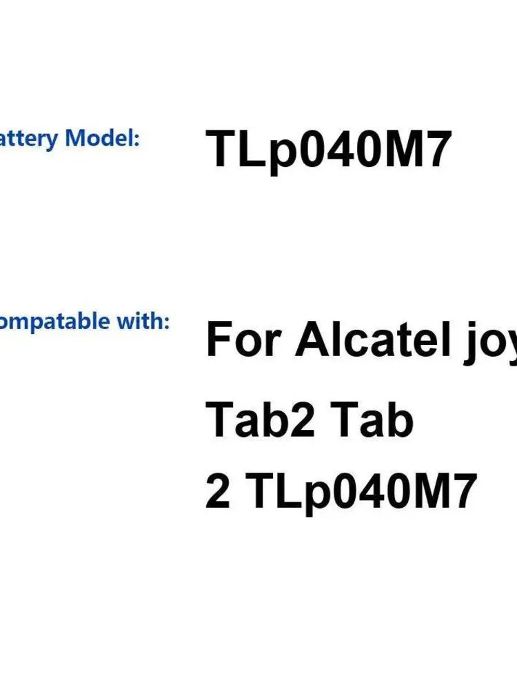 

Tablet Battery Stable 4000Mah For Alcatel Joy Tab 2 Tlp040m7