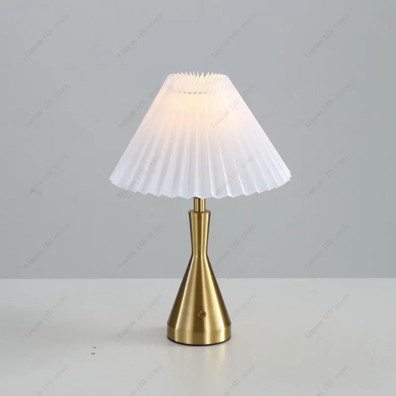 اللاسلكي LED مطوي مصباح المحمولة اللمس الاستشعار USB قابلة للشحن الزخرفية قاعدة معدنية مكتب ضوء لمبة قابلة للاستبدال القراءة الخفيفة