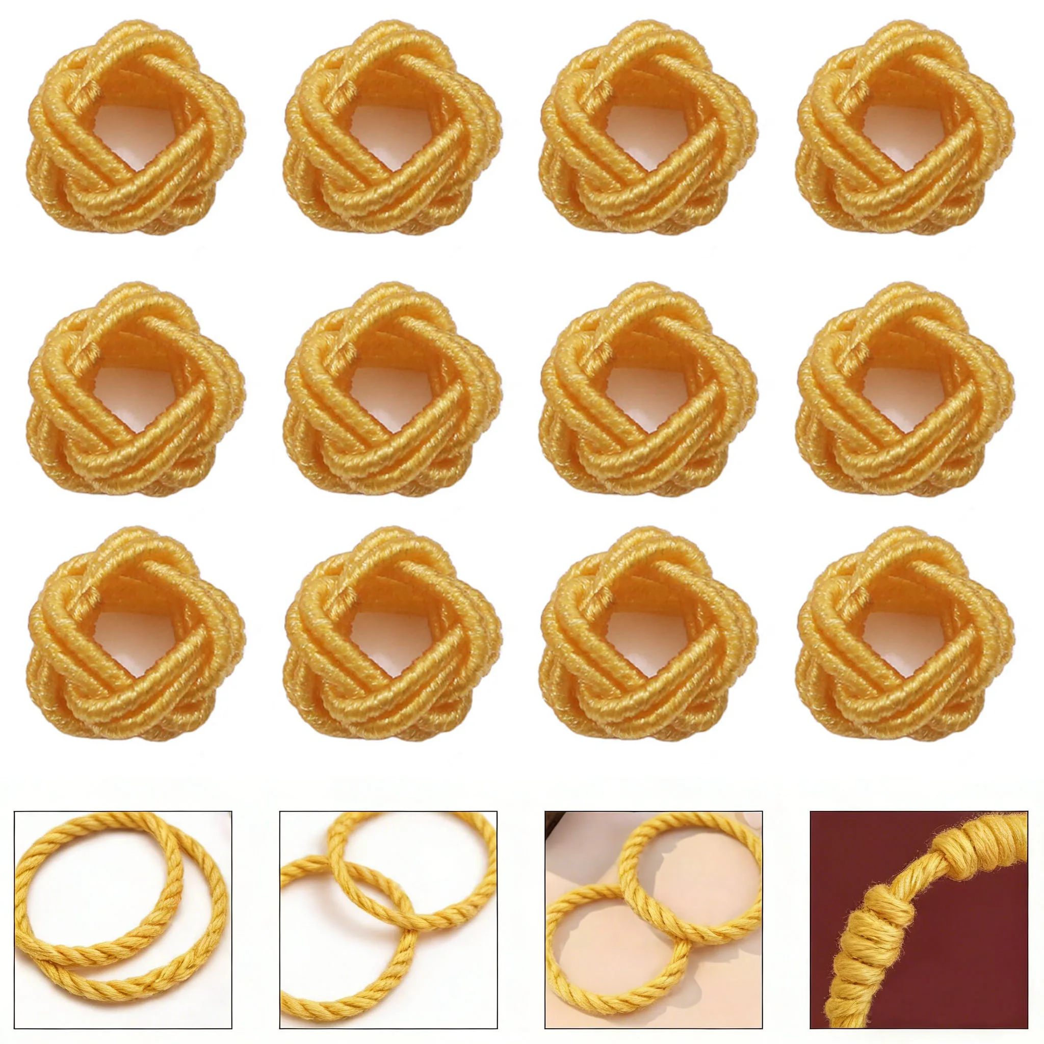 20/40/100 шт. нейлоновые желтые бусины-шарики для рукоделия, однотонные плетеные бусины для браслетов и ожерелий, аксессуары для творчества 20/40/100 шт. нейлоновые желтые бусины-шарики для рукоделия, однотонные плетеные бусины для браслетов и ожерелий, аксессуары для творчества