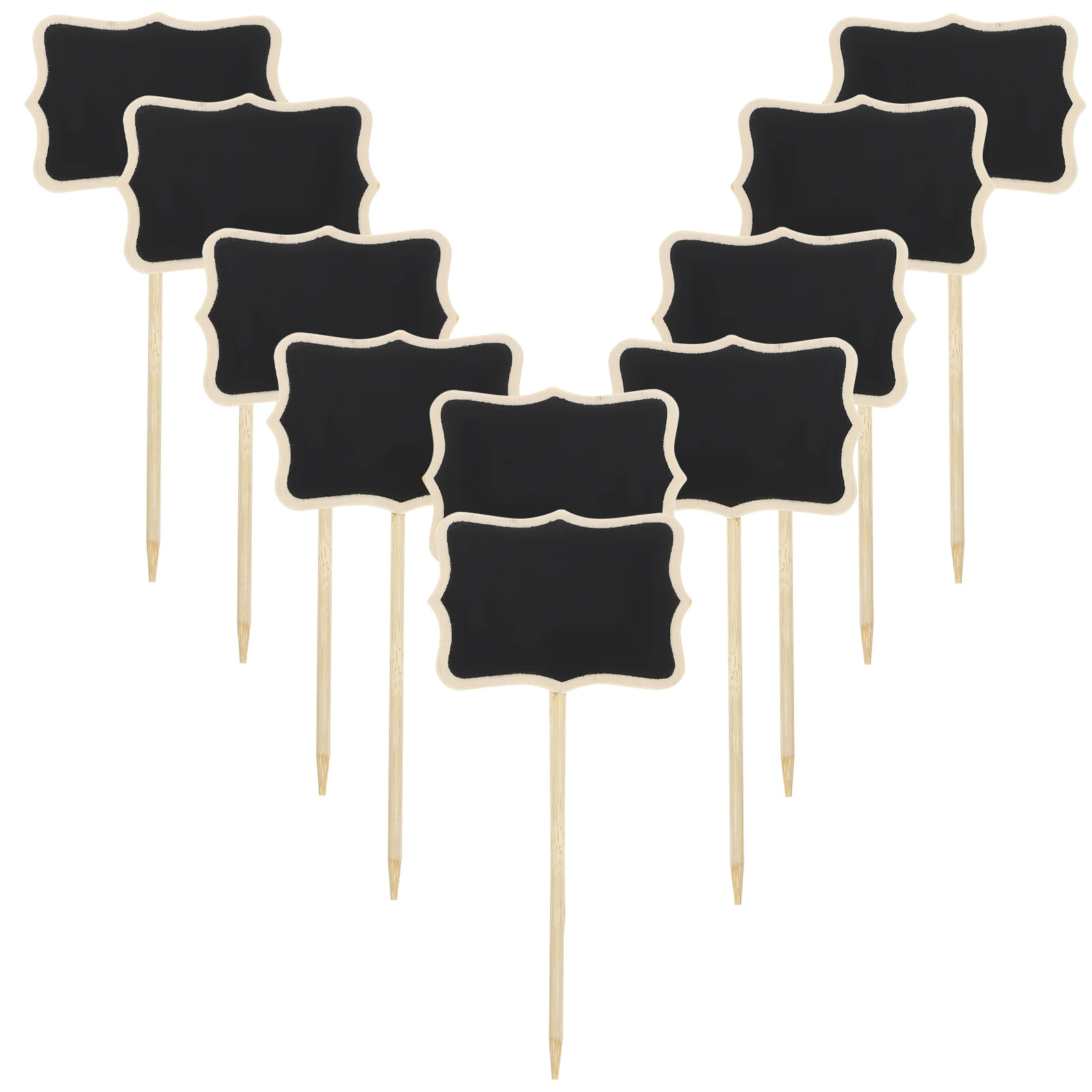 10 Pcs Mini Chalk Board Pantry Labels Decorate Tag Wooden Mini Blackboard Child Chalkboard Price Tags Blackboard For Market