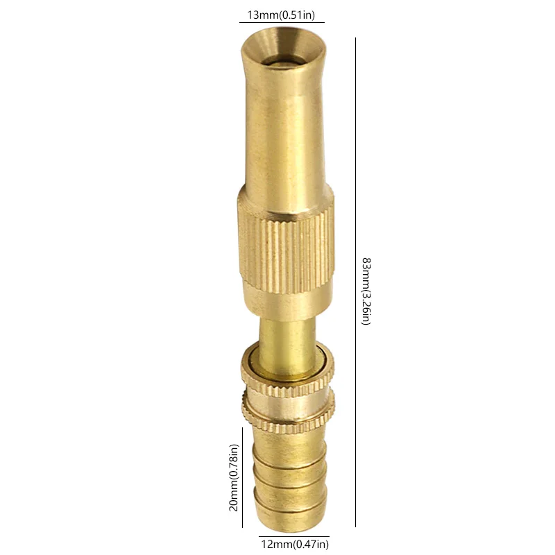 Copper High Pressure Nozzle Car Wash Watering Garden Hose Water Guns Adjustable Spray Hose Brass Sprinklers