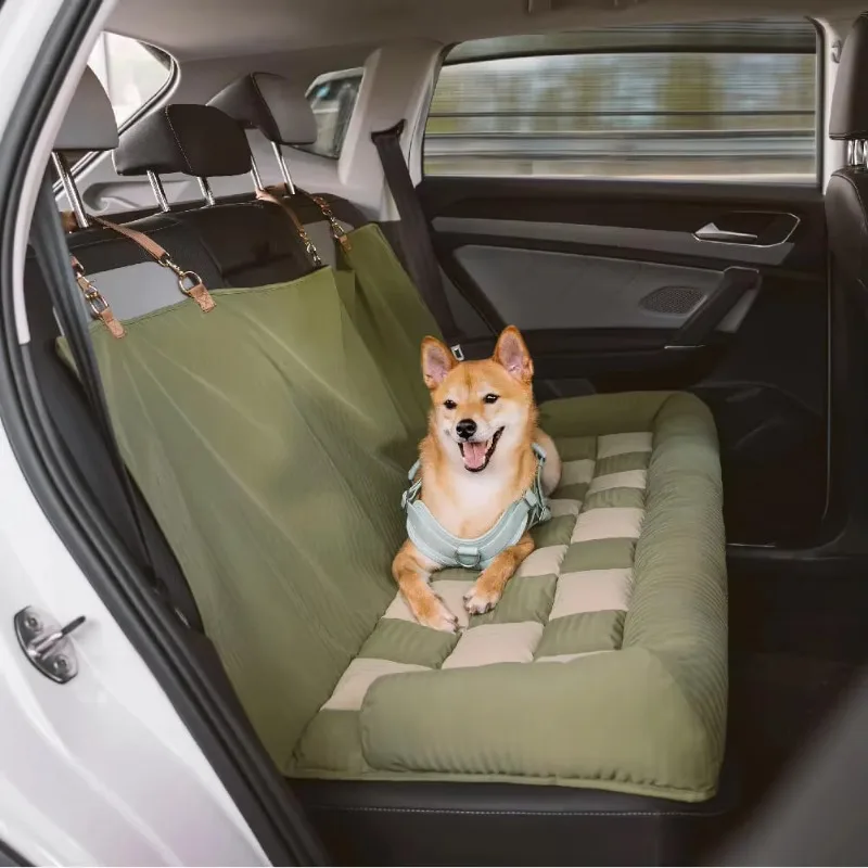 

Chessboard Dog Car Seat Luxury Dog Beds Pet Beds Travel Bolster Pet Car Seat with Safety Buckle Car Seat Covers Dropshipping