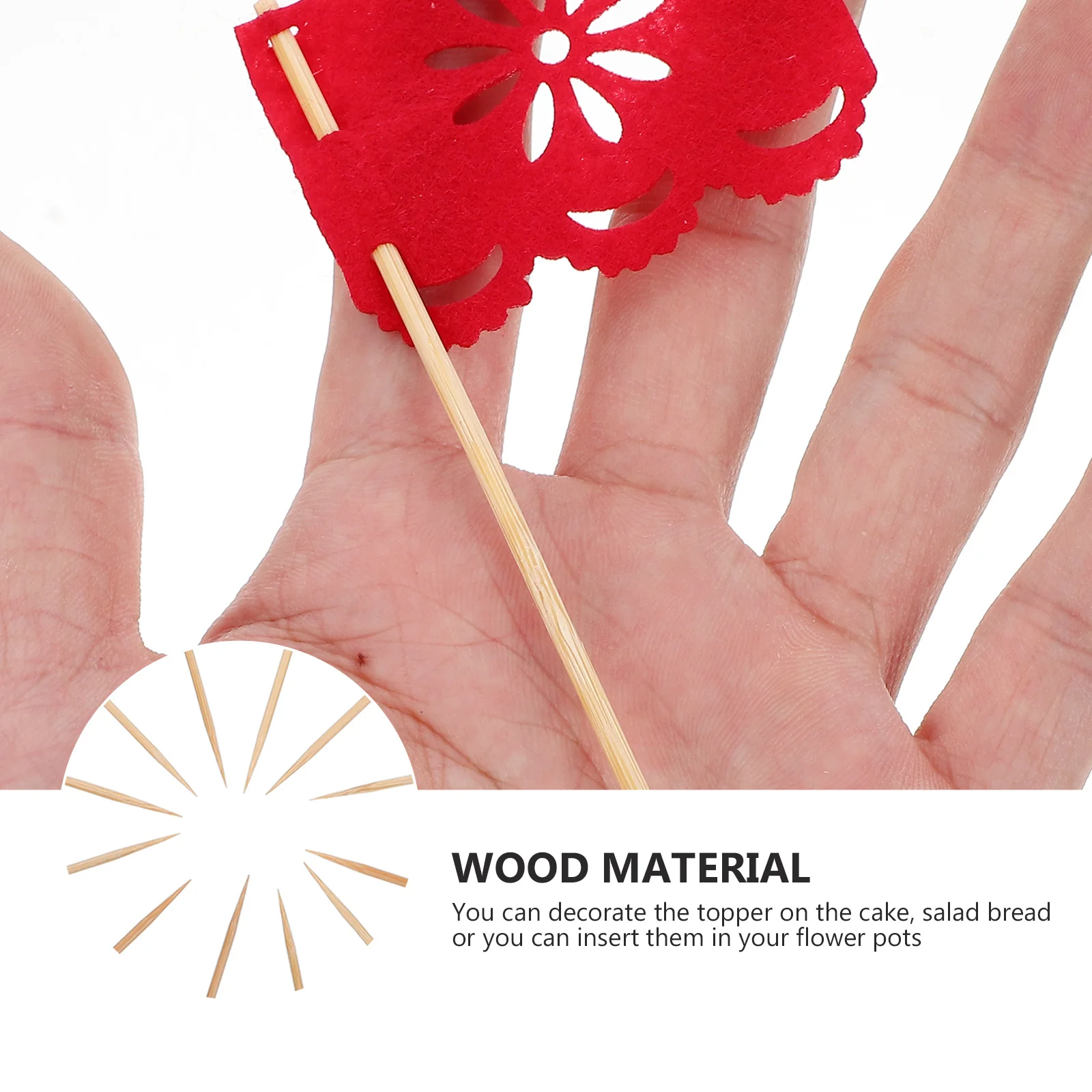 

24Pcs Day of The Dead Dessert Topper Cake Picks Chic Festival Theme Party Supplies Day of The Dead Cake Picks Cupcake Topper