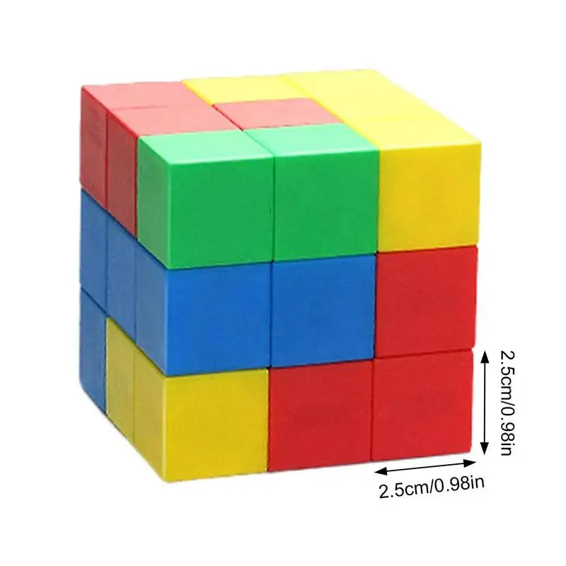 Blocchi di costruzione Montessori 3D cubi magnetici giocattolo sensoriale primi bambini educativi modello di costruzione per bambini ragazze ragazzi regali