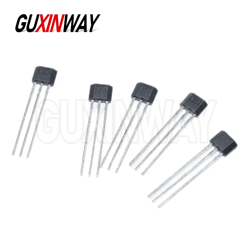 10pcs 홀 효과 센서 SS41F A3144 SS49E SS44E TO-92 홀 요소 센서 모터 Arduino 용 3 핀