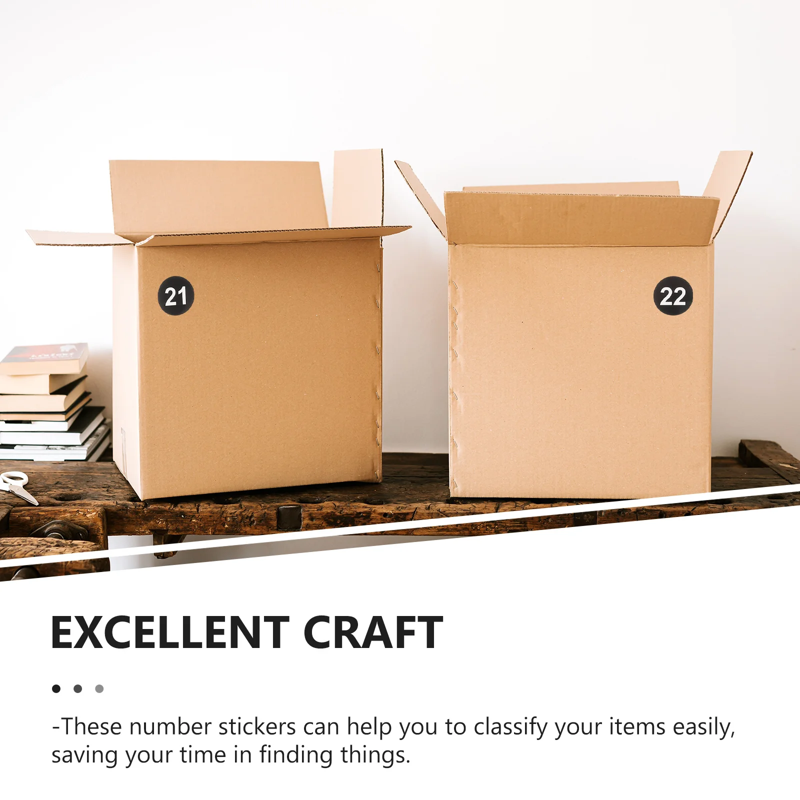 

10 Sheets Round Digital Sticker Adhesive Number Stickers for Classification Storage Organization Waterproof Number Label