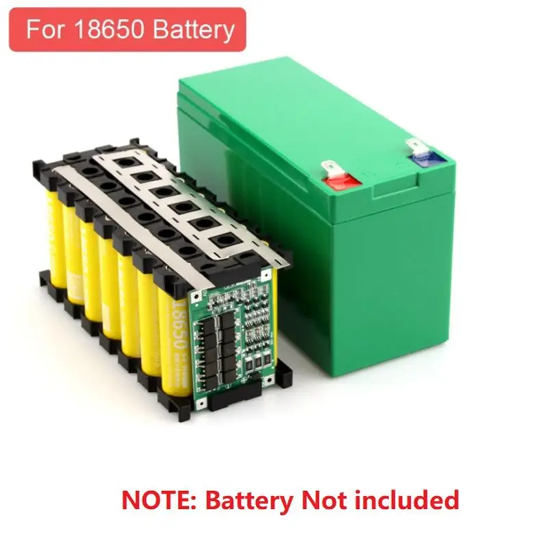 DIY 12V Lithium Battery Storage Box 3S40A BMS 3X7 18650 Battery Case Fixture Holder Plastic Shell Black Best Price