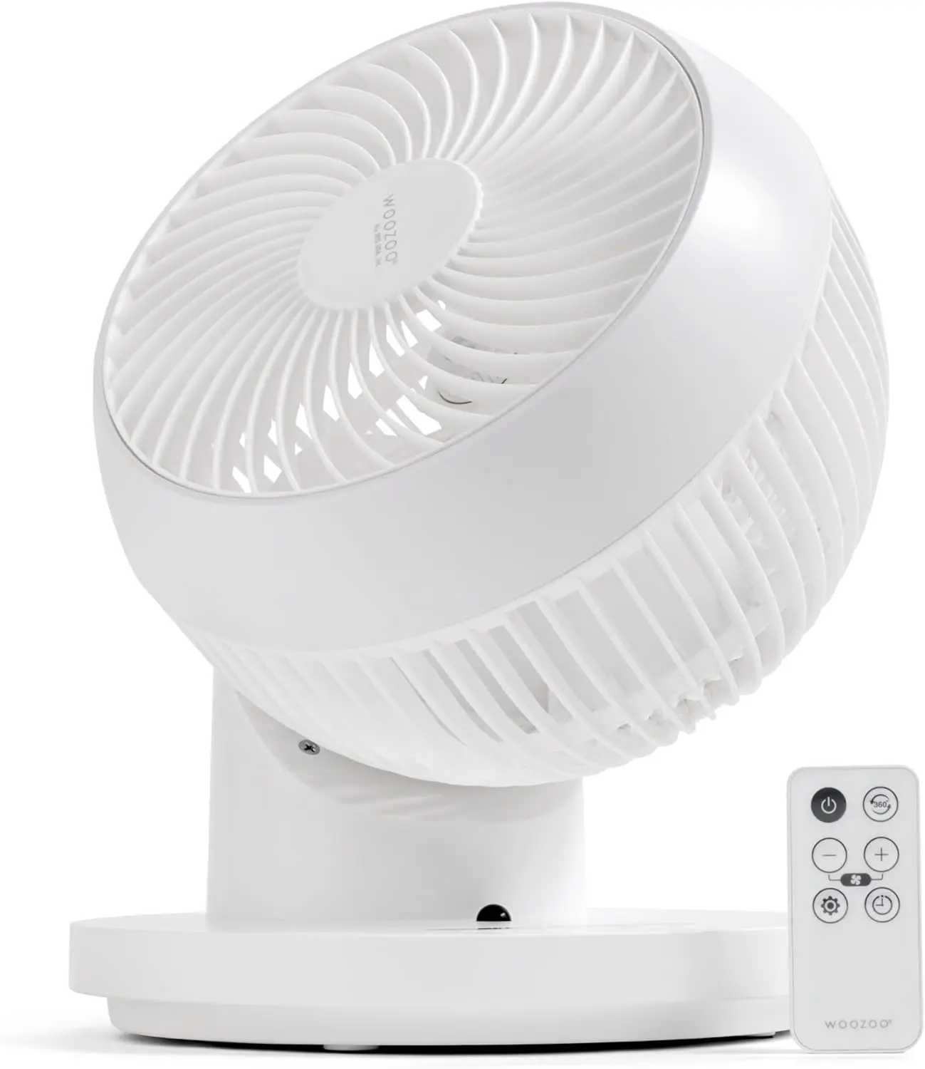 Fan with Remote, 360° Oscillating Fan, Desk Fan, Table Air Circulator, Globe Fan, Fan for Bedroom, 3 Speeds, 52 ft Air Distance