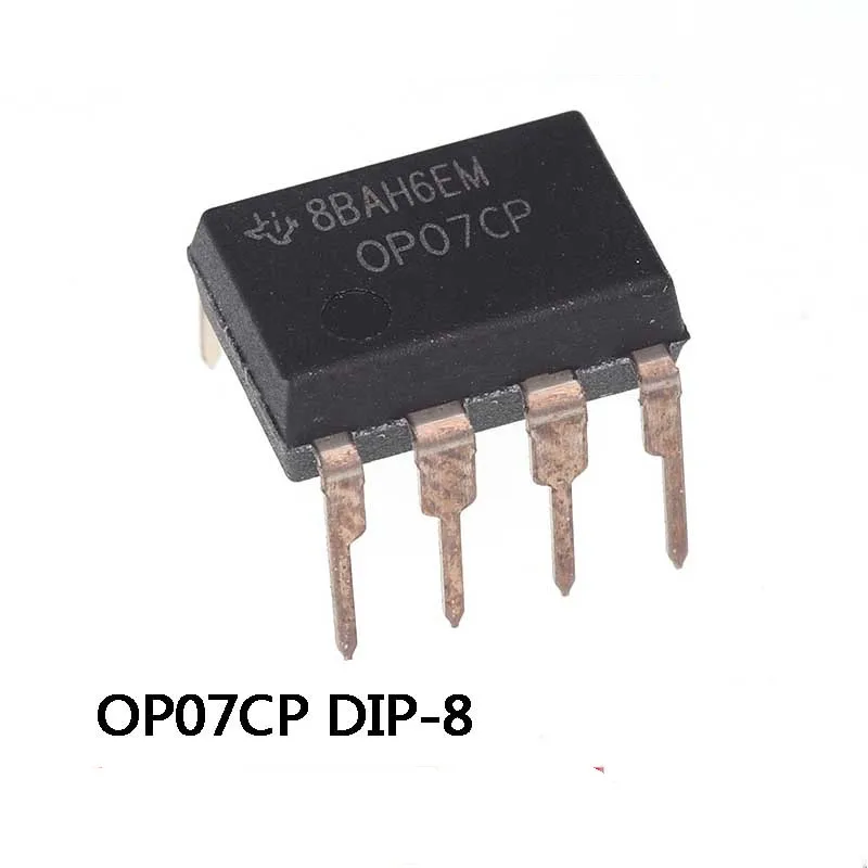 2-5Pcs 100% New Original OP07 OP07CP DIP-8 straight plug OP07C operational low offset chipset Ic Chip In Stock