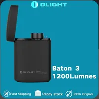 Olight Baton 3 1200Lumens Max 166 metres throw Rechargeable EDC Flashlight  Wireless Charging Case Max