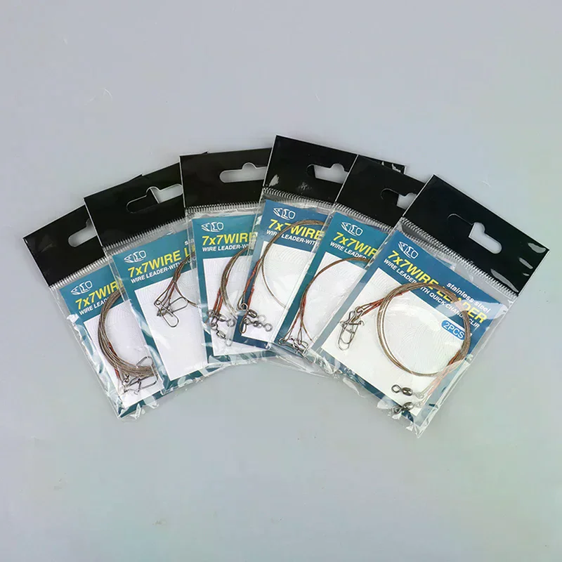 1 Pack Steel Fishing Line Wire Line Leader Fishing Leash  Anti-winding Titanium Wire Anti-bite Wire Fishing Accessories
