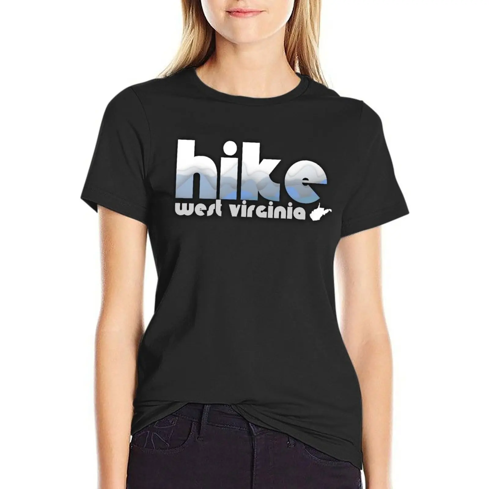

Hike WV - landscape T-Shirt korean fashion Aesthetic clothing fashion woman blouse 2024