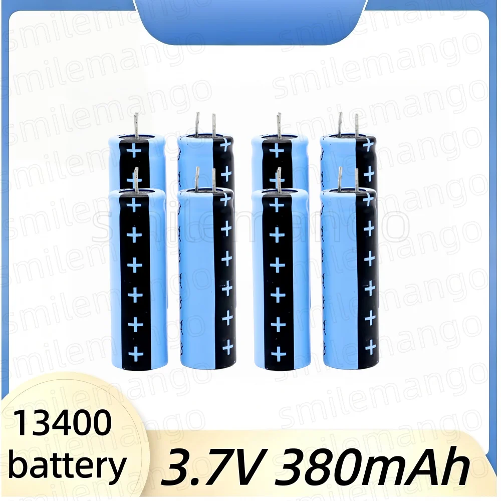 13400 3.7V 380mAh Capacitor-type Lithium Rechargeable Battery 1-10Pcs for Toy Electric Toothbrush Beauty Instrument